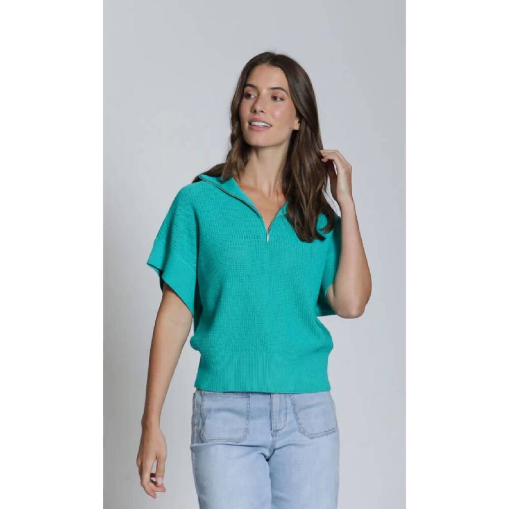NEW APNY half zip sweater in mint green